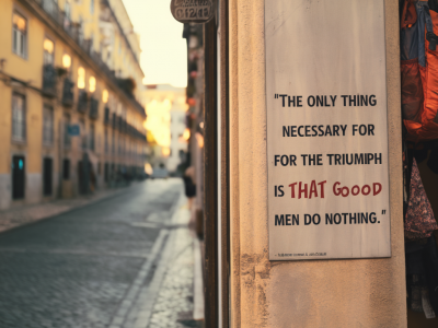 Wie ich in einem kleinen rucksackladen in lissabon eine lebensweisheit fand